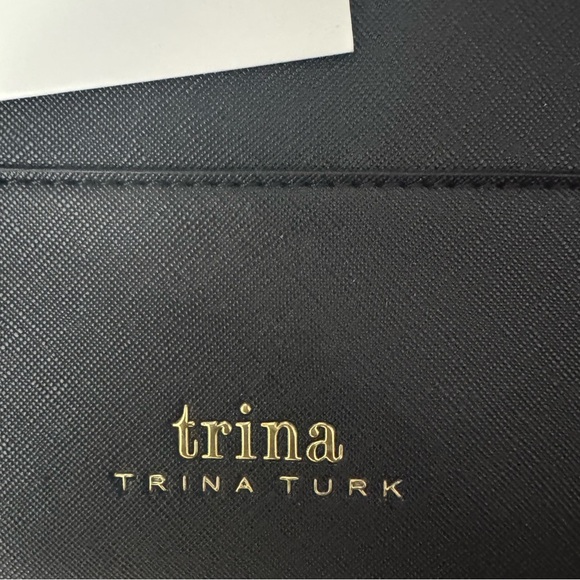 Trina Turk Black Faux Leather Handbag - Picture 3 of 7